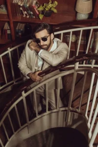 man posing for photoshoot